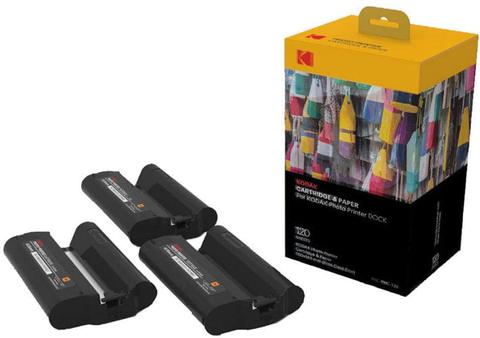 Kodak  PHC All-in-One Cartridges & Photo Papers for KODAK/AGFA Postcard Size Photo Printers (120pcs) - Black - Brand New