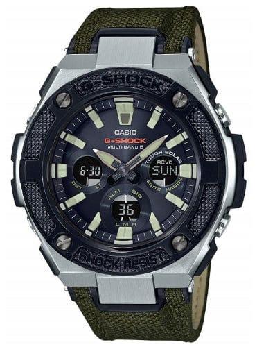 Casio  G-Shock G-Steel GST-S330AC-3A Solar Analog Digital Watch - Black/Green - Brand New