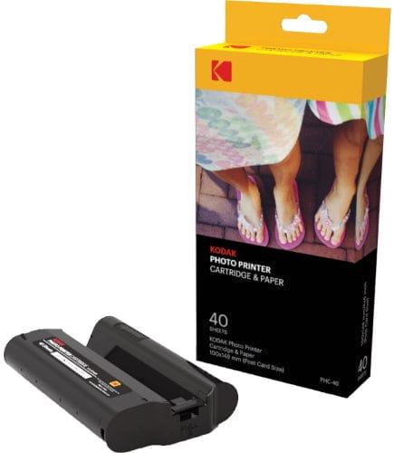 Kodak  PHC All-in-One Cartridges & Photo Papers for KODAK/AGFA Postcard Size Photo Printers (40pcs) - Black - Brand New