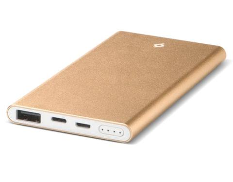 Ttec  AlumiSlim S Universal Mobile Charger Power Bank 5000mAh - Gold - Brand New