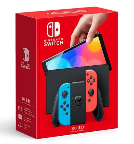 Nintendo  Switch OLED Model Neon Blue/Neon Red Set - 64GB - Neon Blue/Neon Red - Brand New