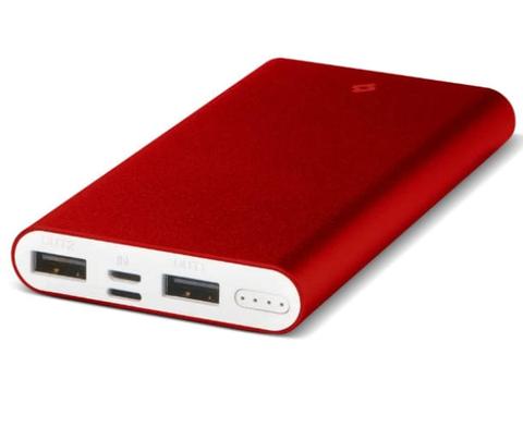 Ttec  AlumiSlim S Universal Mobile Charger Power Bank 10000mAh - Red - Brand New