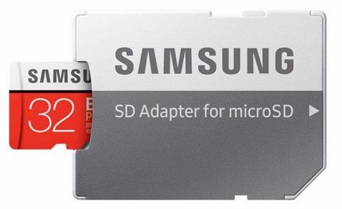 Samsung  Evo Plus Memory Card (2020) with Adapter - 32GB - Red - Brand New