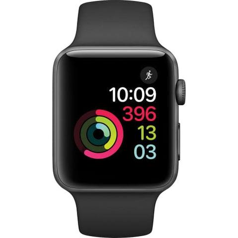 Apple Watch Series 2 Aluminium 42mm (GPS) Black Sport Band - 8GB - Space Grey - Excellent