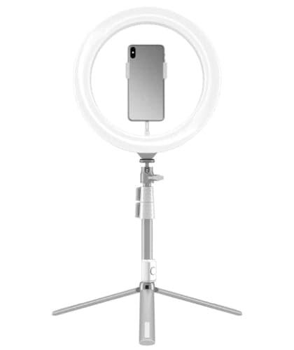 Kodak  10" LED Ring Light with Tripod for Smartphones, Small DSLR and Actioncams - White - Brand New