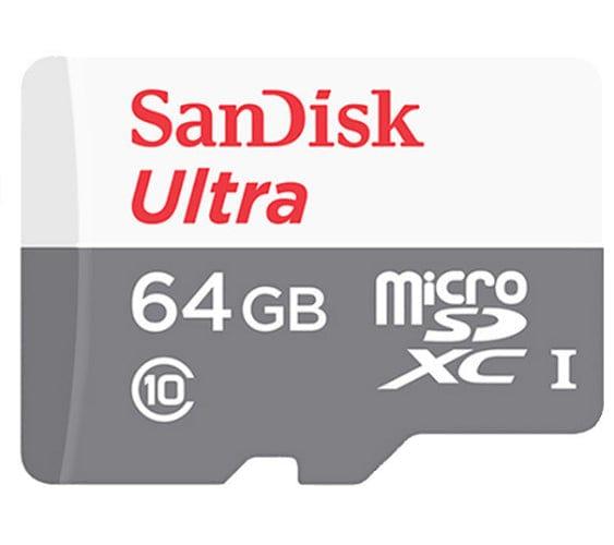 SanDisk  Ultra 64GB Micro SD Memory Card 100MB/s in White in Brand New condition