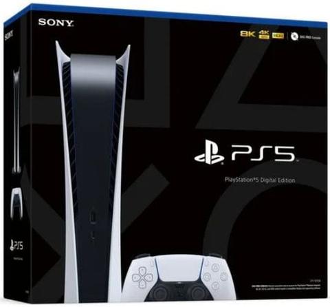 Sony  PlayStation 5 Gaming Console (Digital Edition) - 825GB - White - 16GB RAM - Brand New