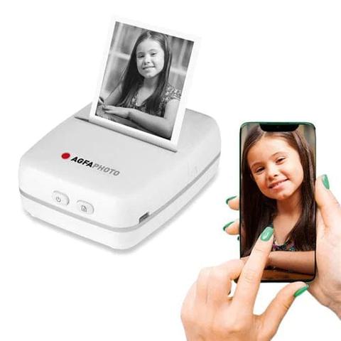 Agfaphoto  Portable Bluetooth Thermal Printer Realipix Pocket P Black and White - White - Brand New