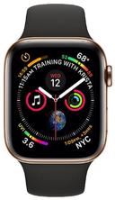Apple Watch Series 4 Aluminum 44mm (GPS) Black Sport Band 16GB in Gold in Acceptable condition