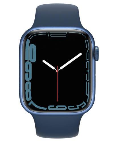Apple  Watch Series 7 Aluminum 45mm (GPS) Abyss Blue Sport Band - 32GB - Blue - Brand New