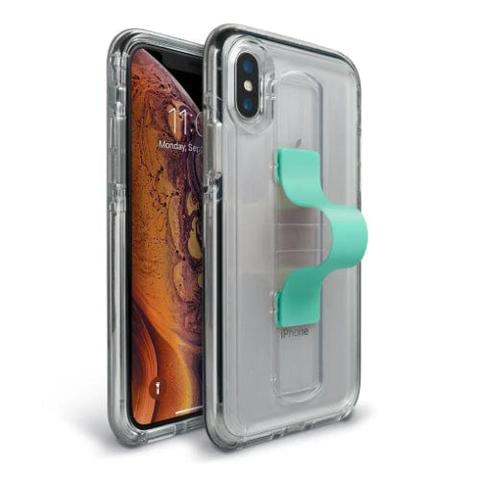 BodyGuardz  SlideVue Phone Case for iPhone X/ XS - Clear Mint - Brand New