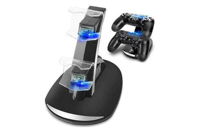 Dual Controllers Charger Charging Dock Station Stand For Sony PS5 in Black in Brand New condition