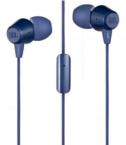 JBL  C50HI In-ear Headphones - Blue - Brand New