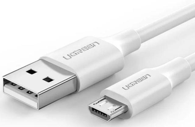 Ugreen  USB-A 2.0 Male To Micro Data Fast Charging Cable in White (2m) in Brand New condition